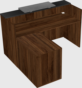 L-shaped modular reception
