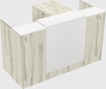 L-shaped modular reception