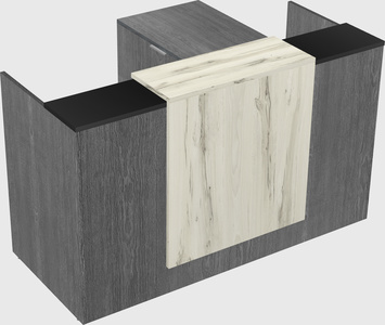 L-shaped modular reception