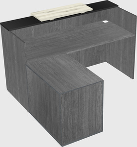 L-shaped modular reception