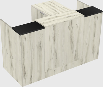 L-shaped modular reception