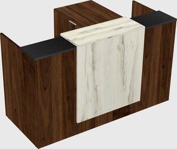 L-shaped modular reception