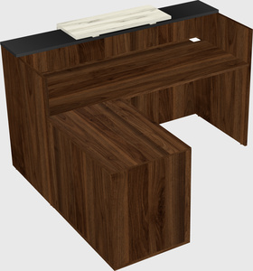 L-shaped modular reception