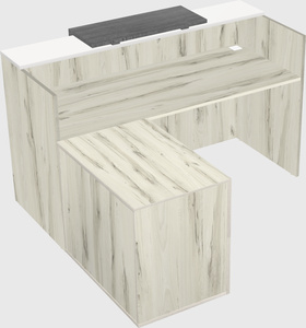 L-shaped modular reception