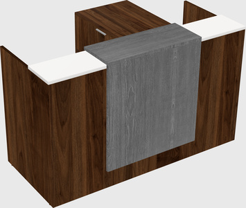 L-shaped modular reception