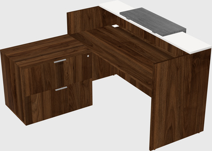 L-shaped modular reception