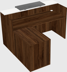 L-shaped modular reception