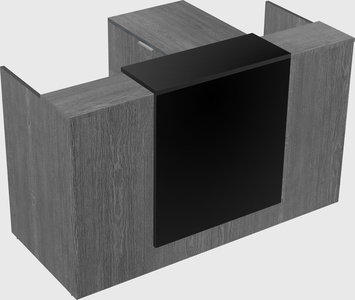 L-shaped modular reception