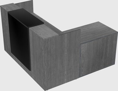 L-shaped modular reception