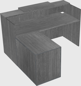 L-shaped modular reception