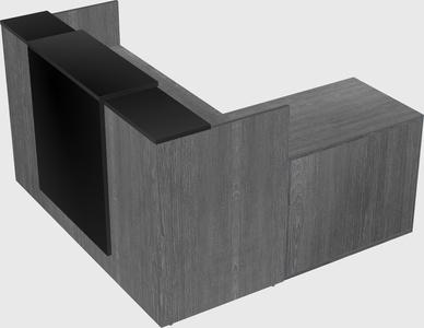 L-shaped modular reception