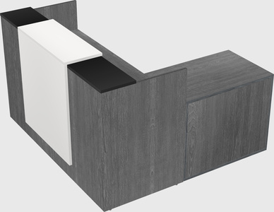 L-shaped modular reception