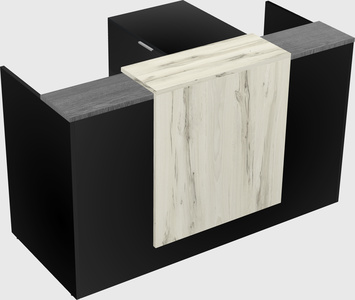 L-shaped modular reception
