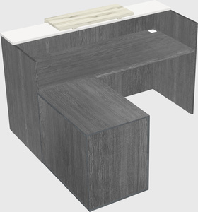 L-shaped modular reception