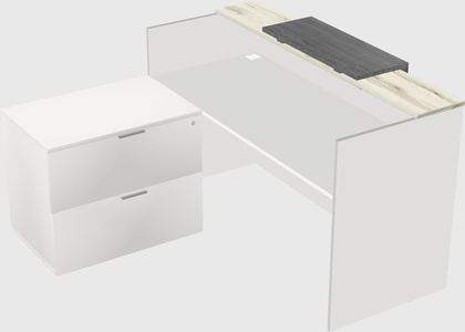 L-shaped modular reception