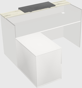 L-shaped modular reception