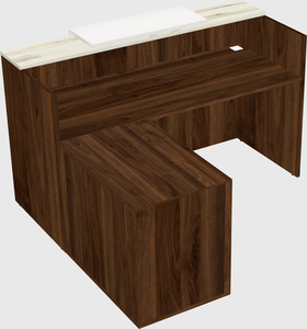 L-shaped modular reception