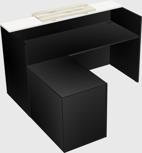 L-shaped modular reception
