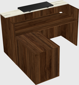 L-shaped modular reception