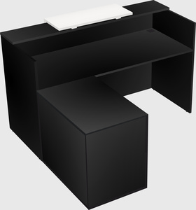 L-shaped modular reception