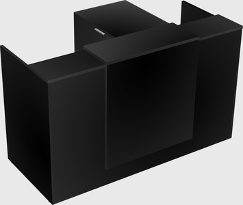 L-shaped modular reception