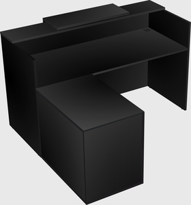 L-shaped modular reception