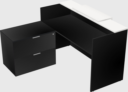 L-shaped modular reception
