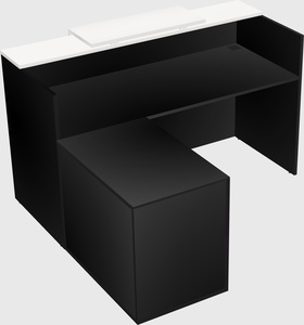 L-shaped modular reception