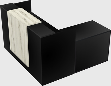 L-shaped modular reception