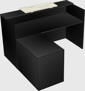 L-shaped modular reception