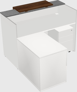 L-shaped modular reception