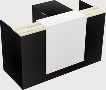 L-shaped modular reception