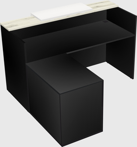 L-shaped modular reception