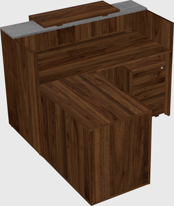 L-shaped modular reception