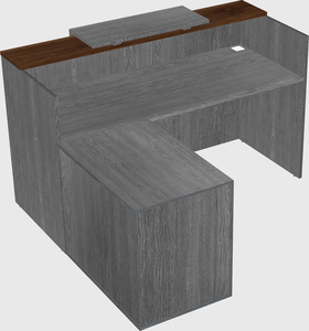 L-shaped modular reception