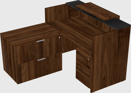 L-shaped modular reception