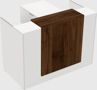 L-shaped modular reception