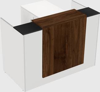 L-shaped modular reception