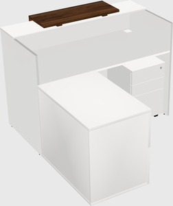 L-shaped modular reception