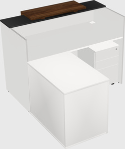 L-shaped modular reception