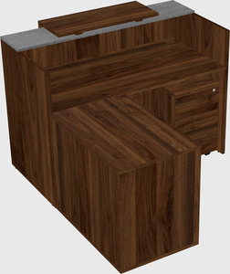 L-shaped modular reception