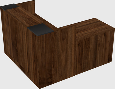 L-shaped modular reception