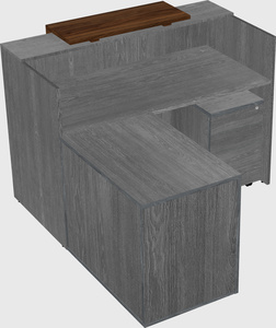 L-shaped modular reception