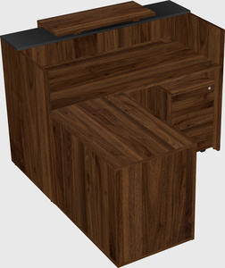 L-shaped modular reception