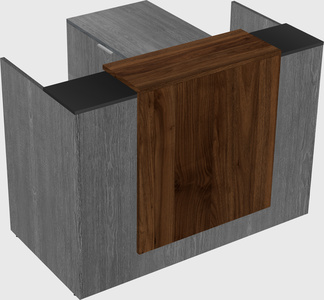L-shaped modular reception