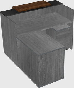 L-shaped modular reception