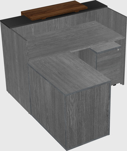 L-shaped modular reception