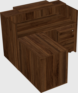 L-shaped modular reception