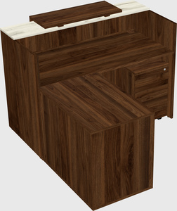L-shaped modular reception