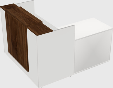 L-shaped modular reception